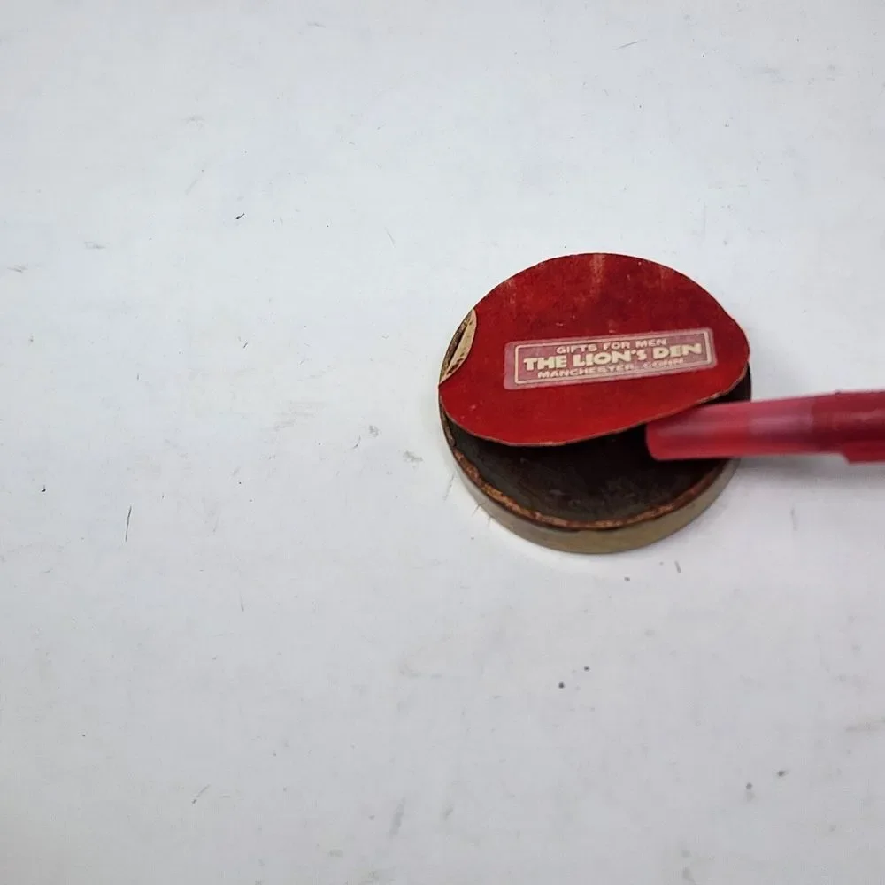 50 Year‎ Perpetual Calendar 1973-2022 Brass  Paperweight Vintage Desk Decor